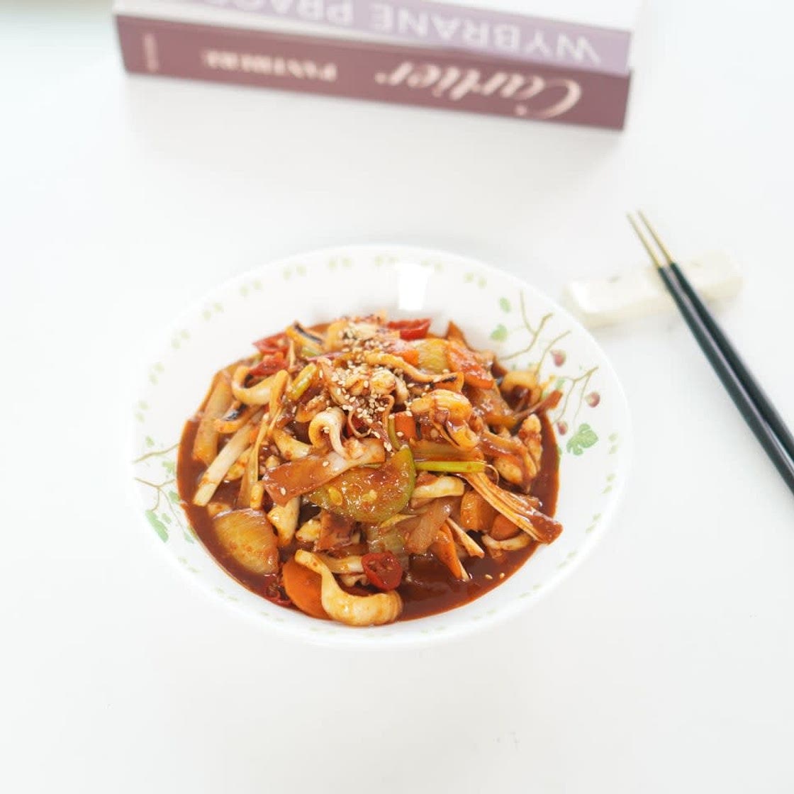 매운 오징어볶음 양념 레시피 냉동오징어요리 ~