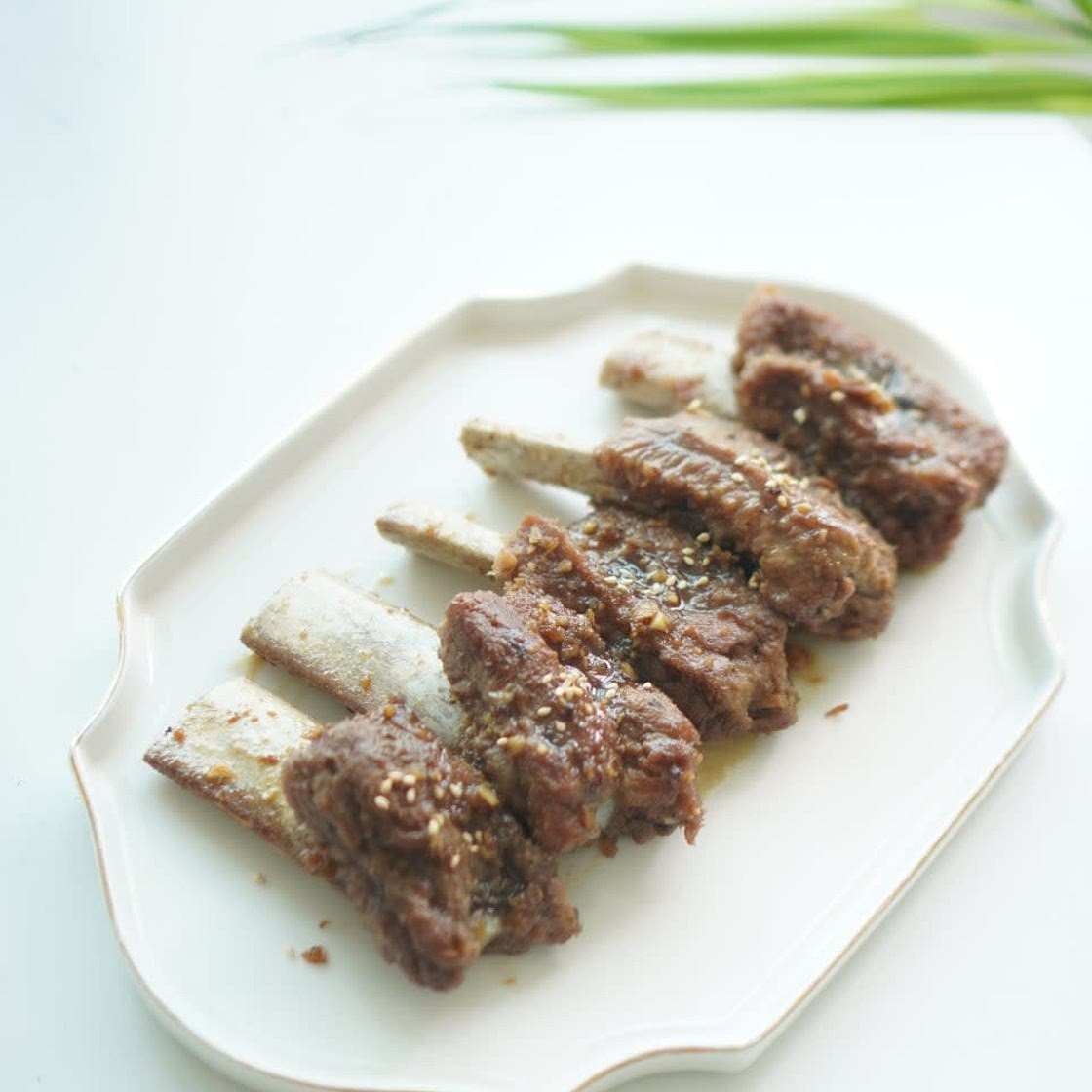 돼지등갈비요리 간장조림 구이 했어요
