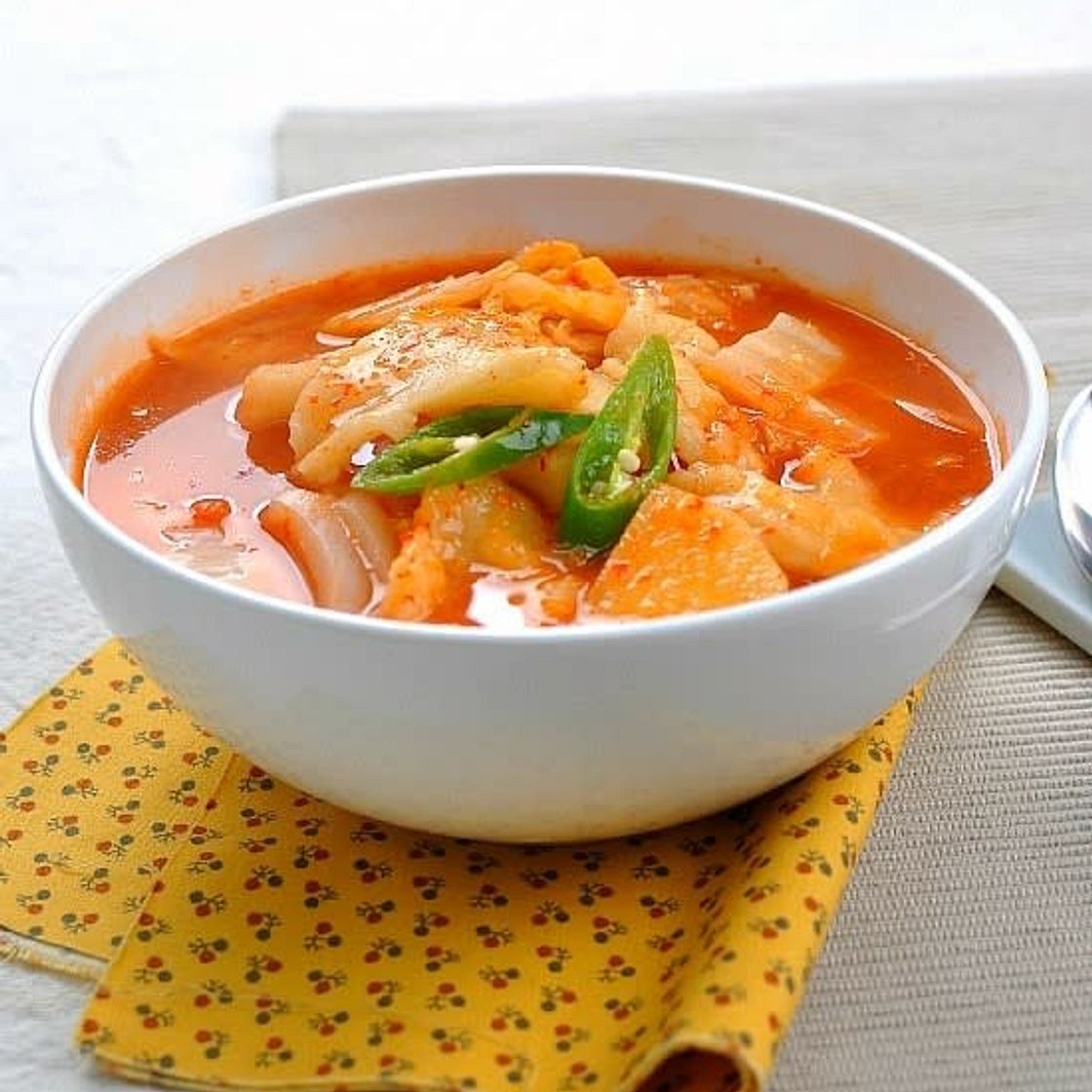 김치수제비
