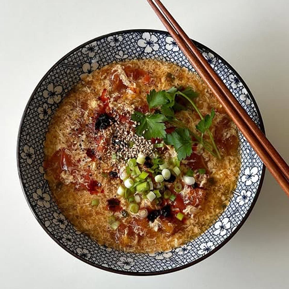 토마토 계란탕(w. 두부면)