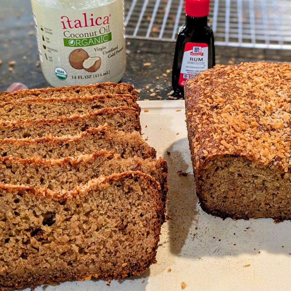 Coconut Banana Rum Cake