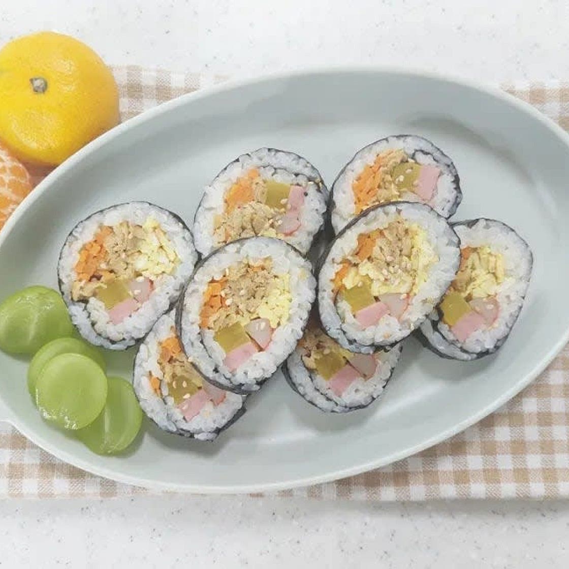 유부김밥 만들기 소풍 도시락 레시피