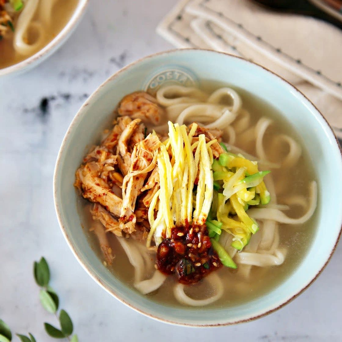 닭칼국수 레시피  칼국수 끓이는법