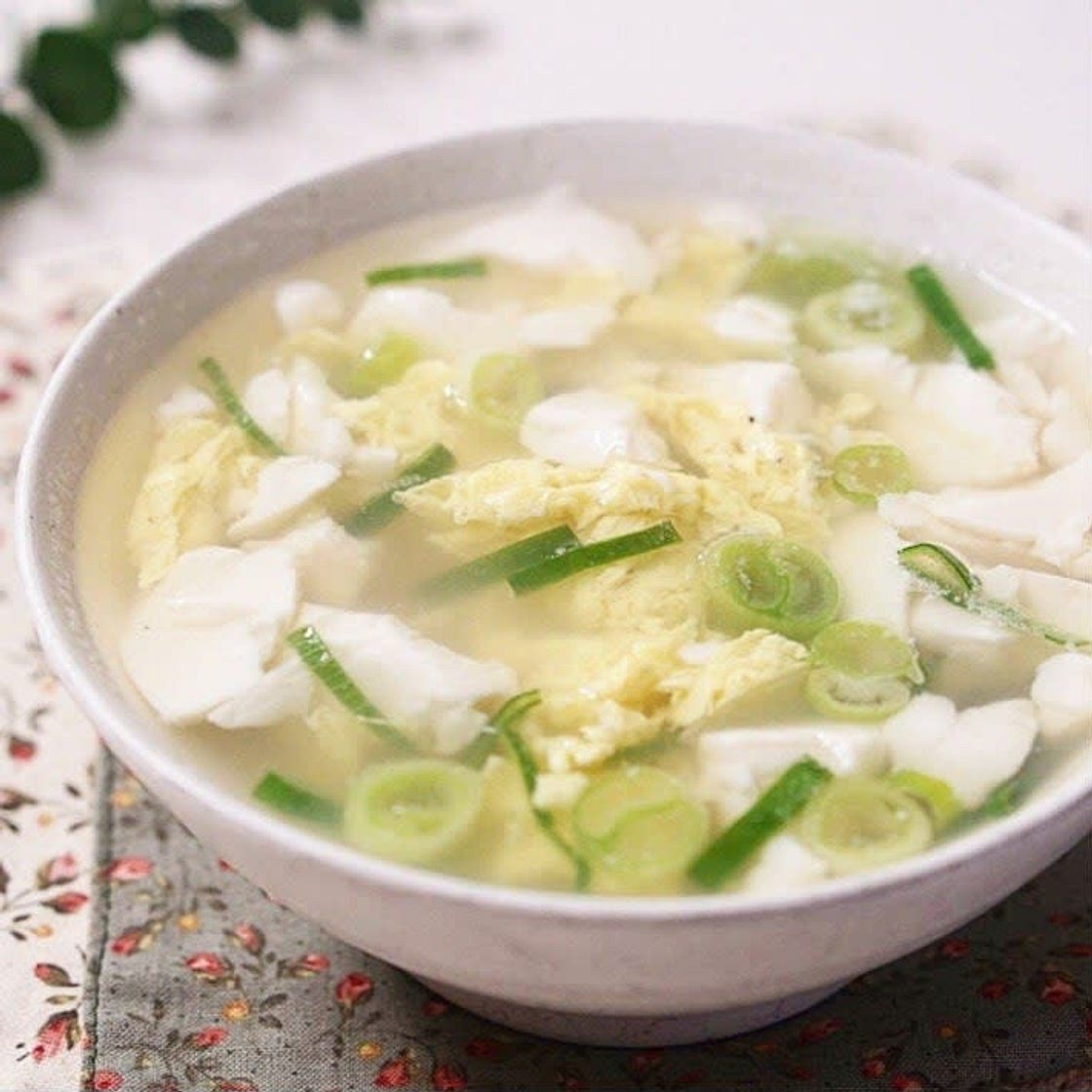 부드러운 순두부 계란국 레시피