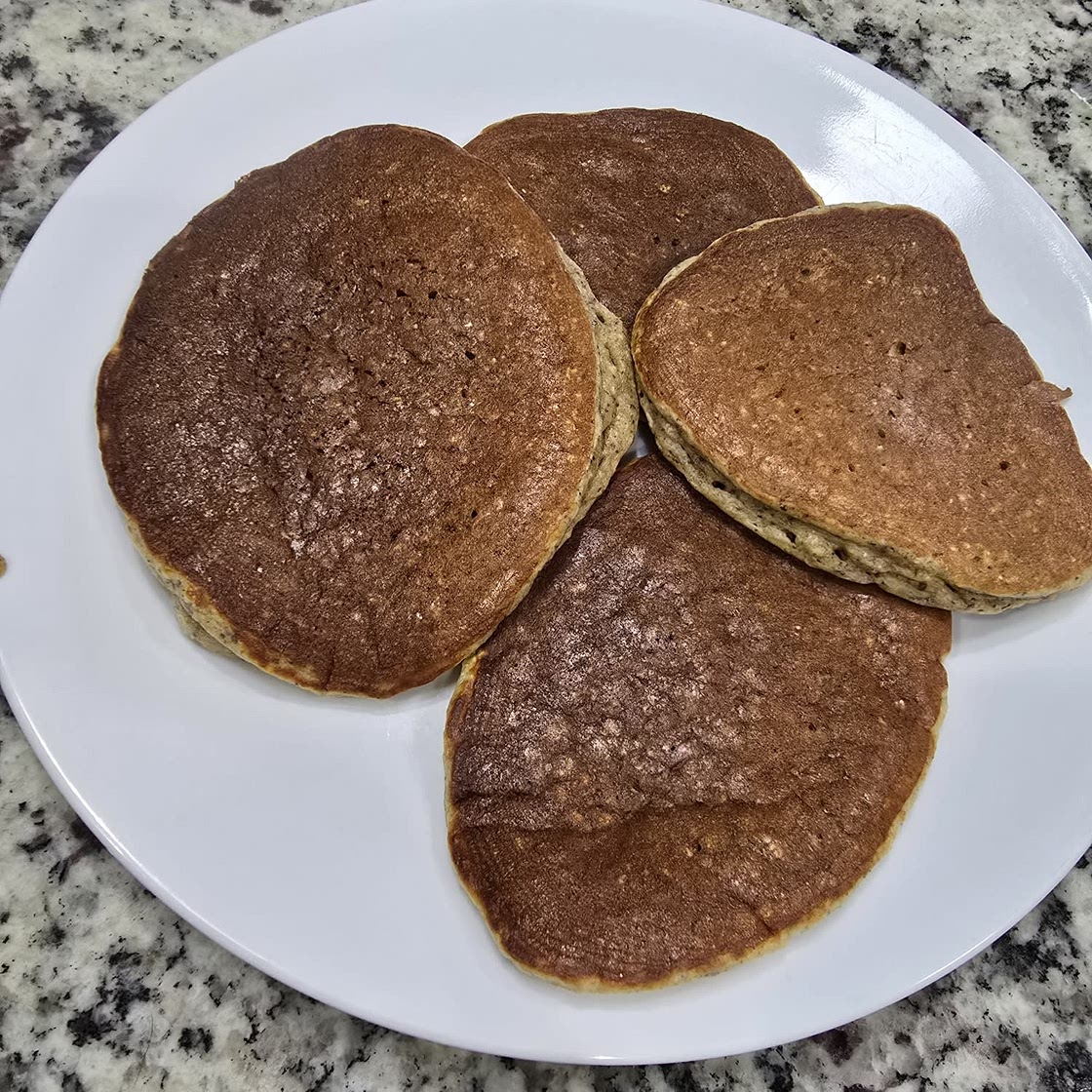 Cottage Cheese Banana Oatmeal Protein Pancakes