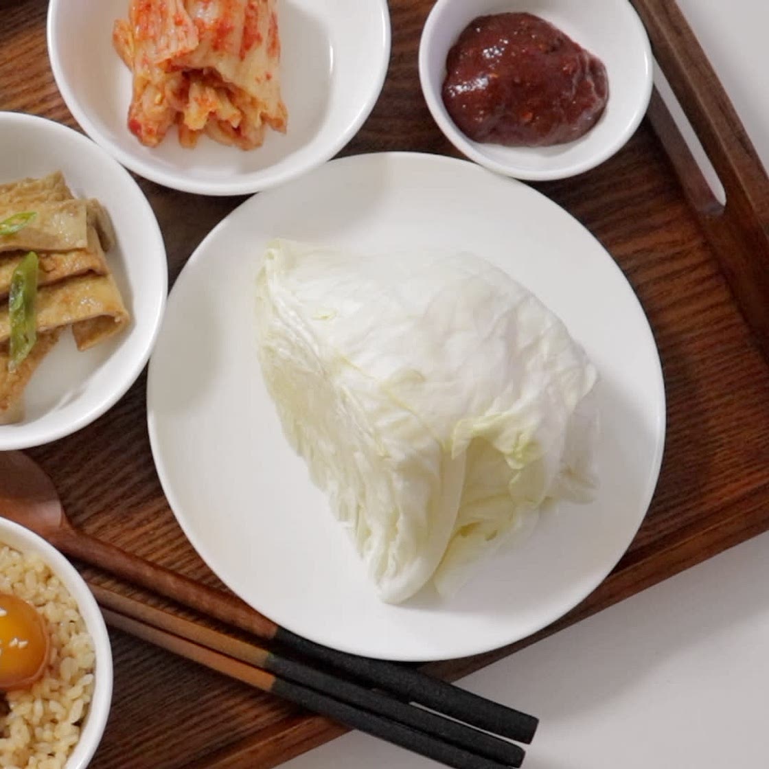 전자레인지 양배추찜 쌈