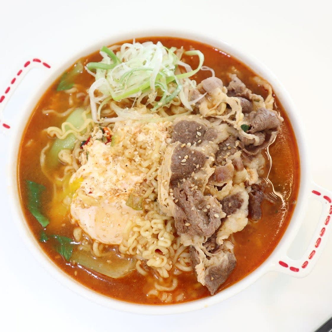 대패우삼겹 라면 끓이기