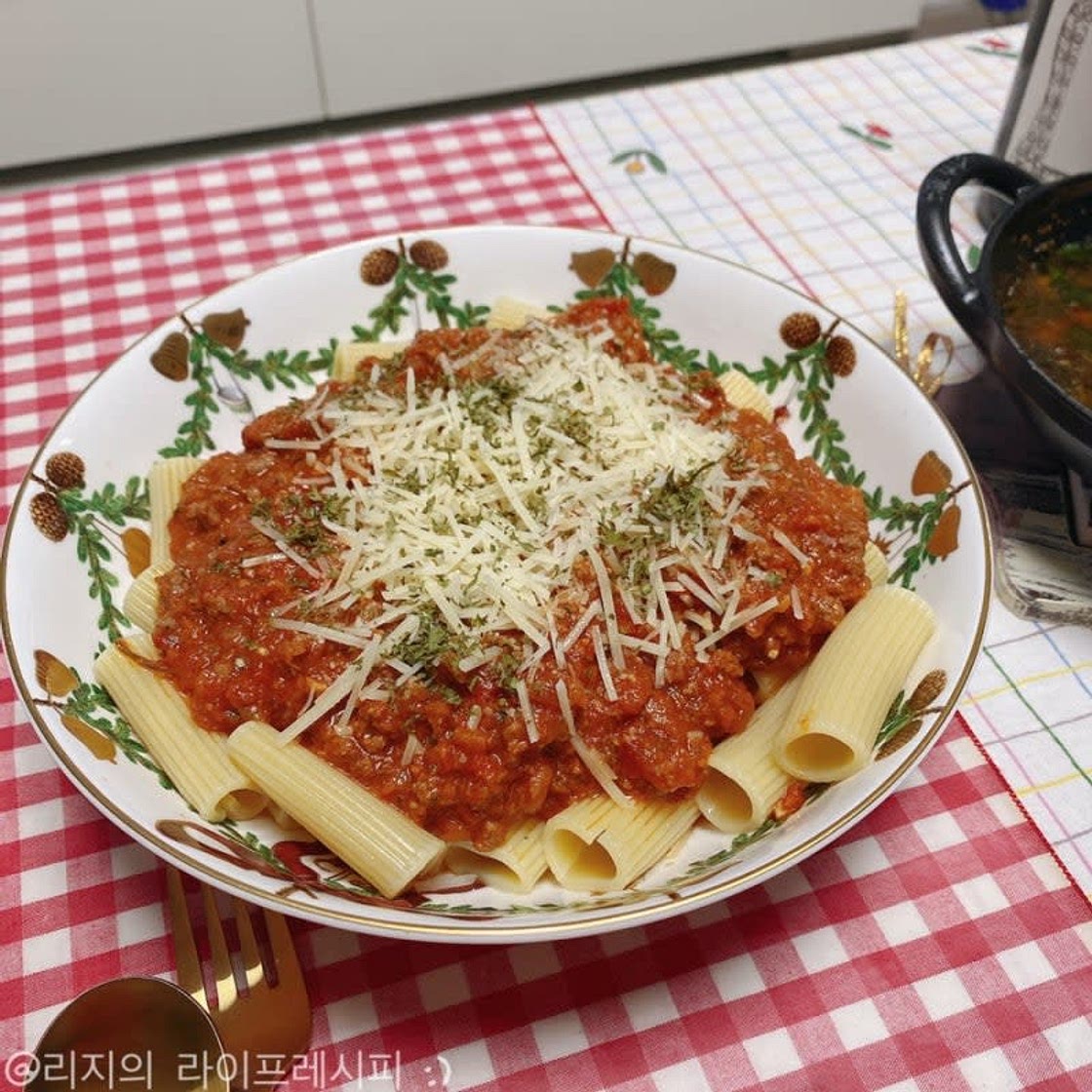 [홈파티 음식] 맛있는 라구소스 만들기 리가토니 파스타