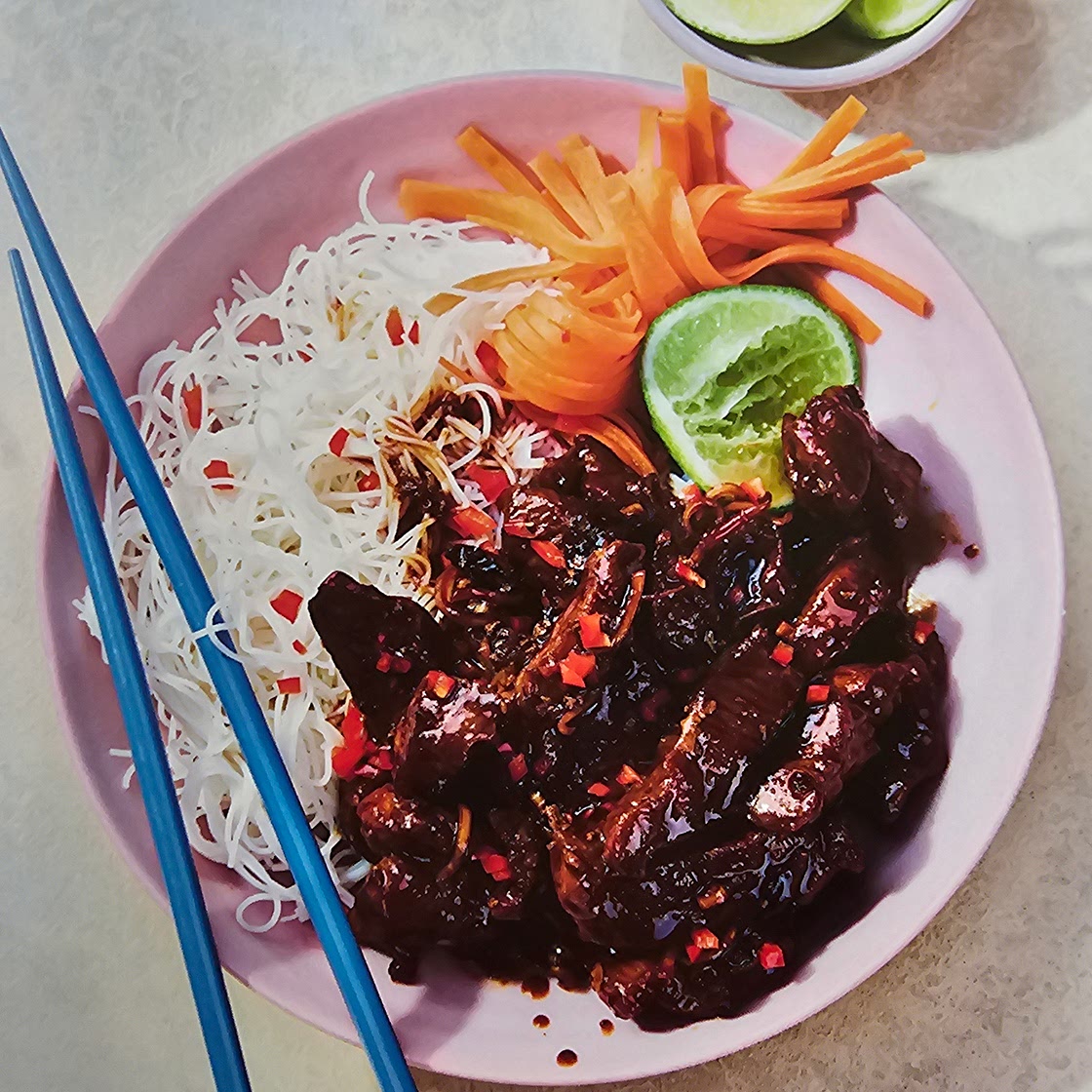 Tangy lemongrass pork