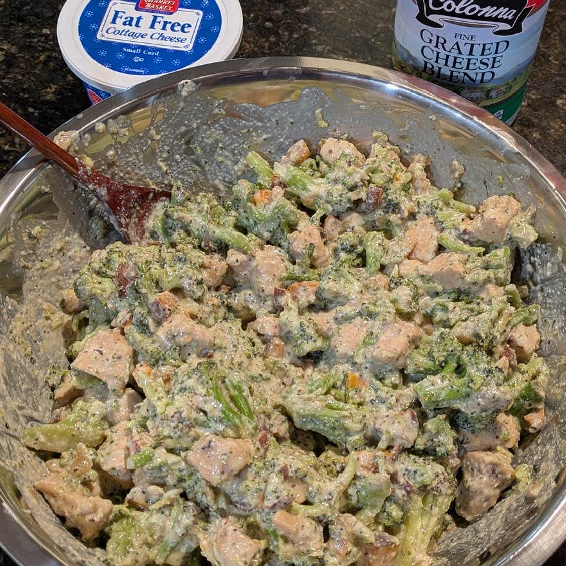 Chicken Alfredo with Potatoes and Broccoli