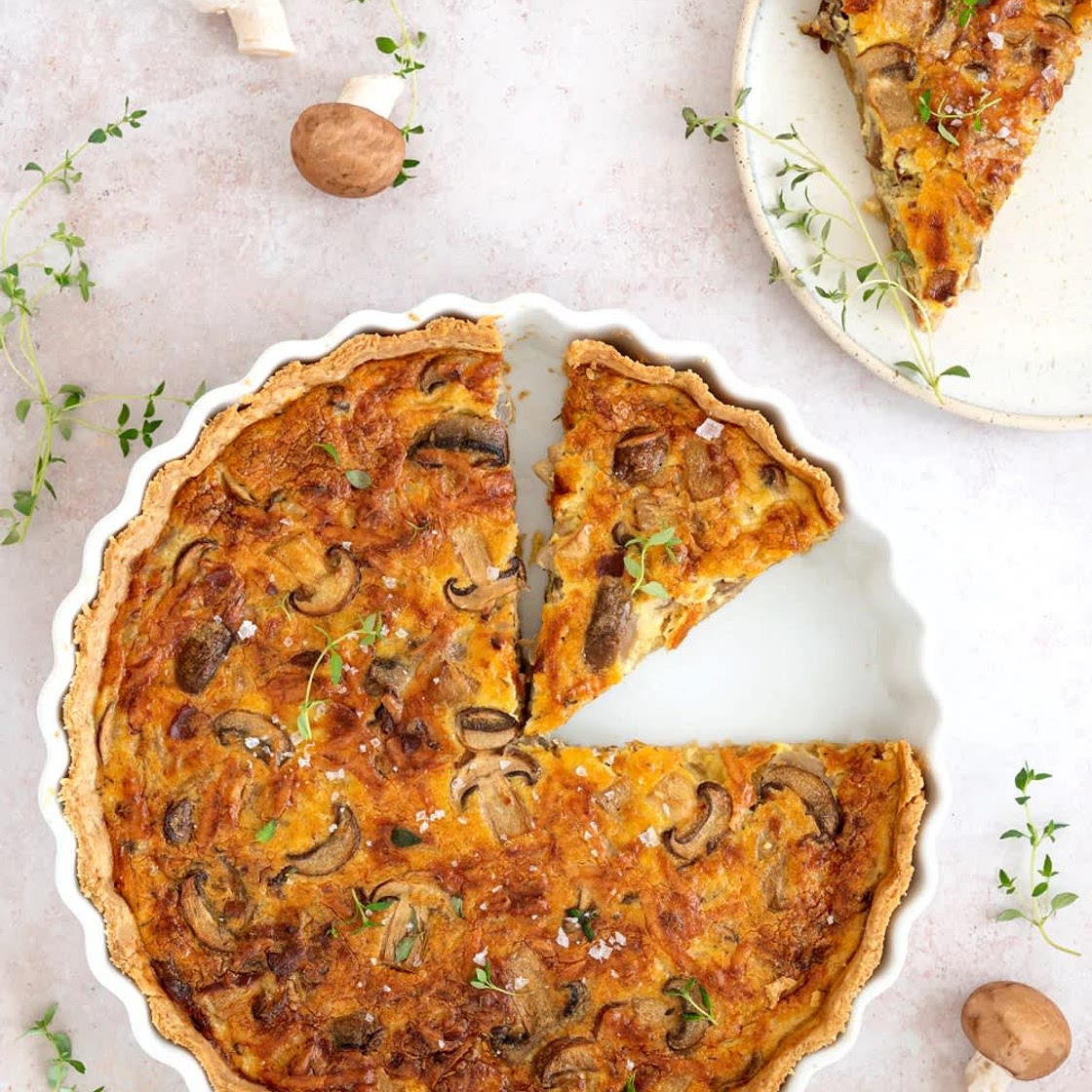 Mushroom & Bacon Quiche