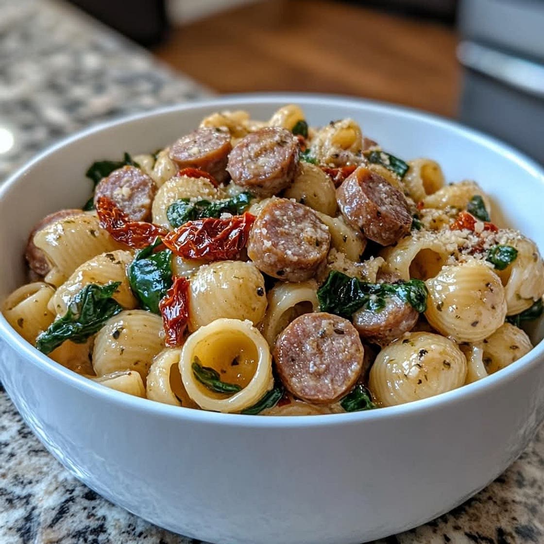 Creamy Tuscan Sausage Pasta