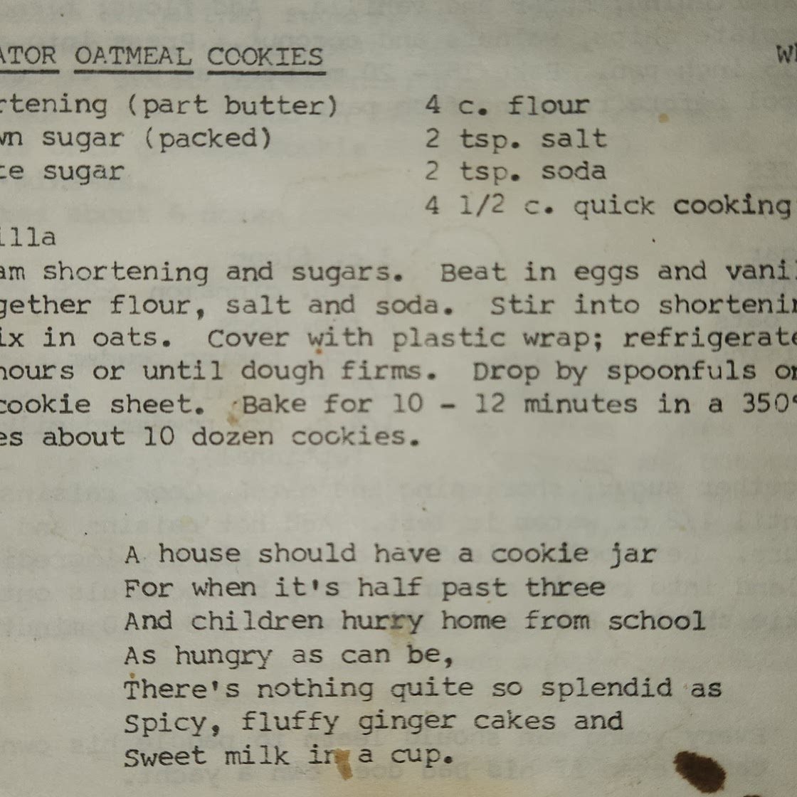 Refrigerator Oatmeal Cookies