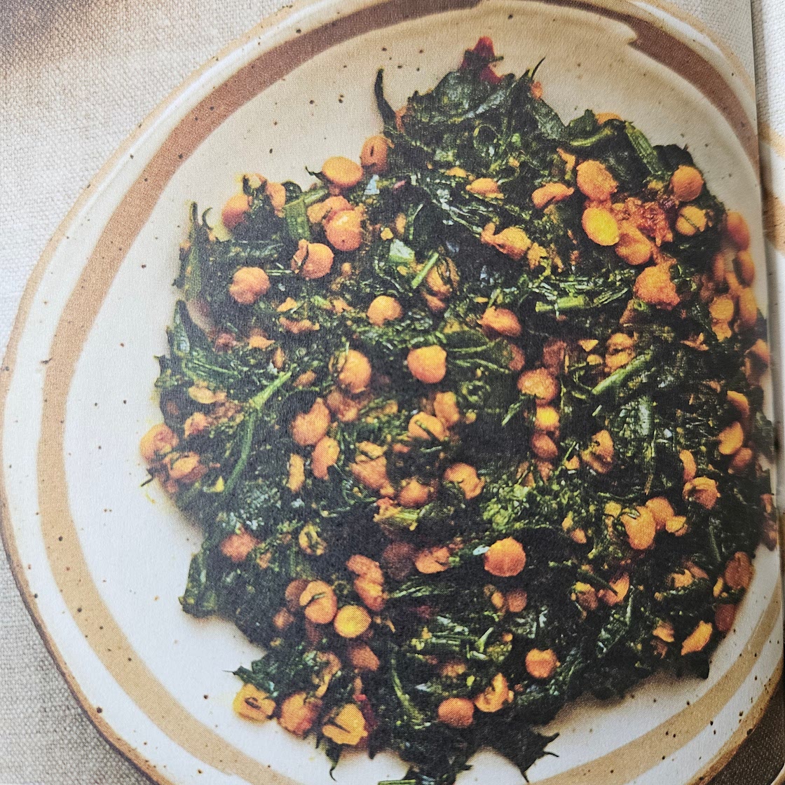 Garlic, spinach and dill dal