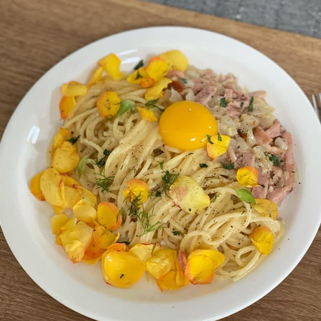 화이트데이 꽃 파스타💛