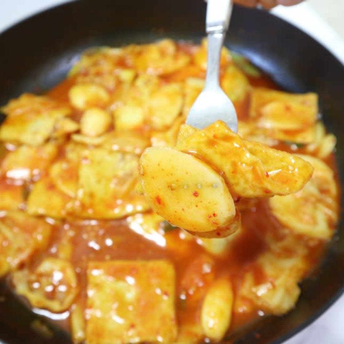 떡국떡 카레 떡볶이 만들기