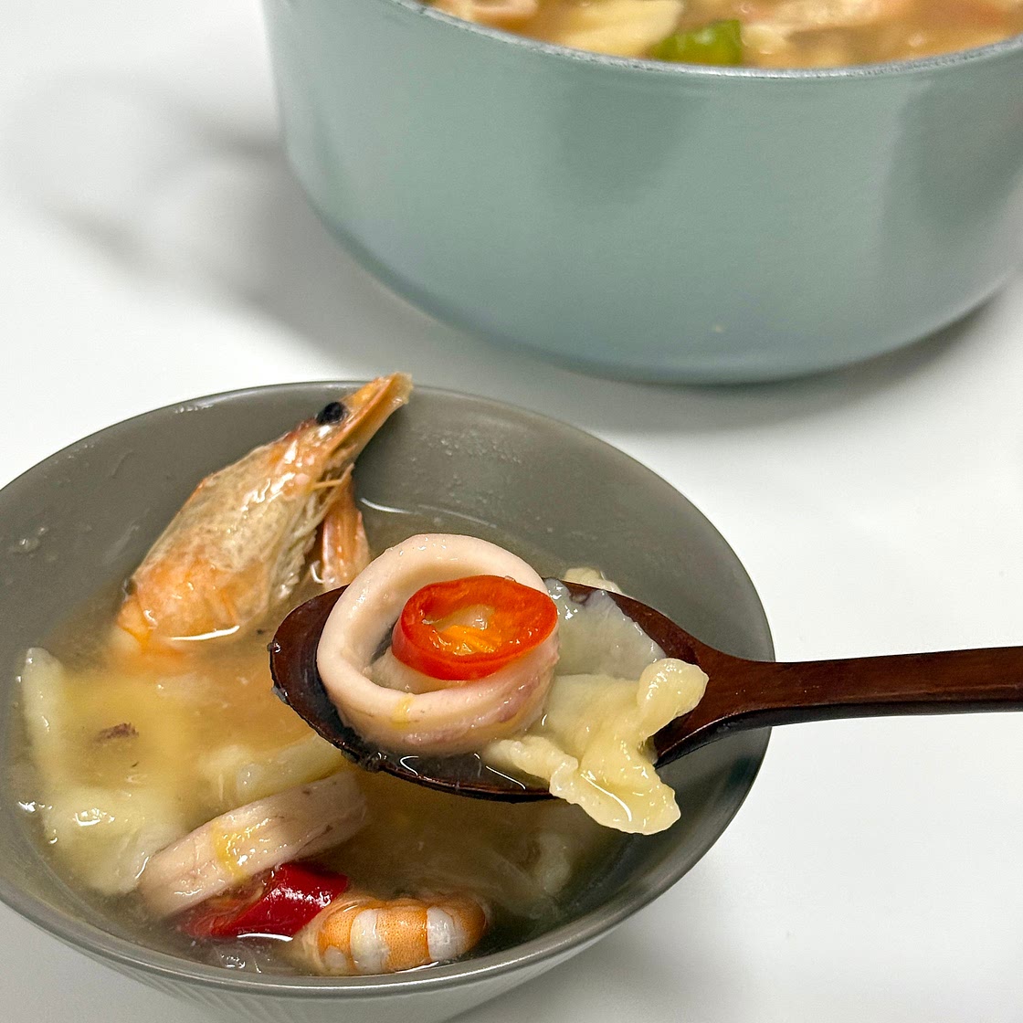 해물수제비