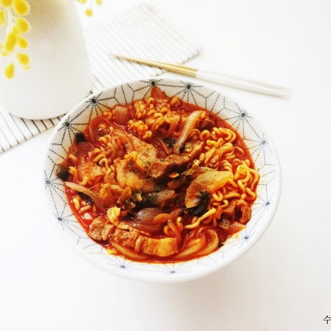 삼겹살라면 레시피