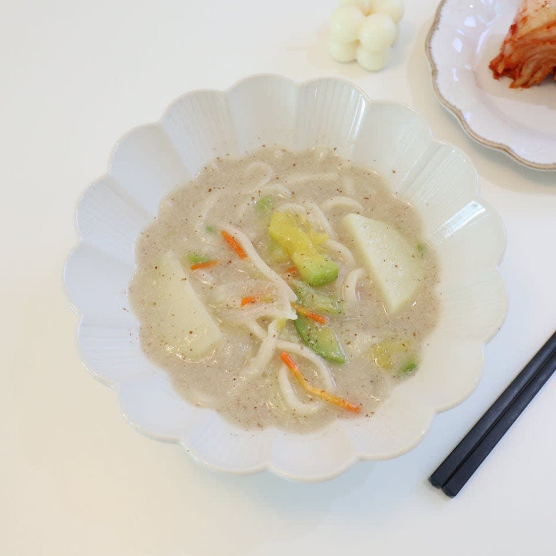 들깨칼국수 끓이기