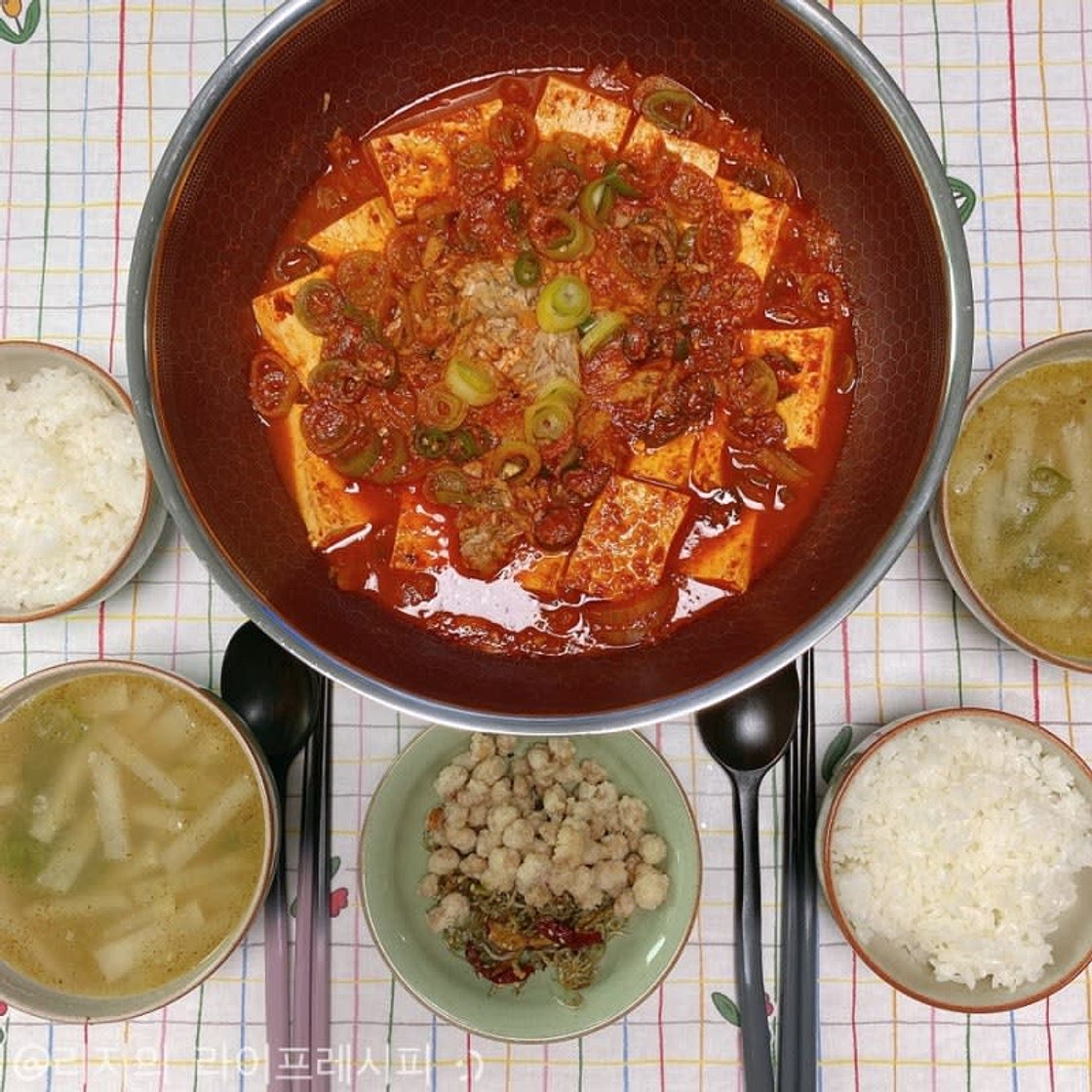 [캔참치 요리] 간단한 두부요리 참치두부조림 참치두부짜글이