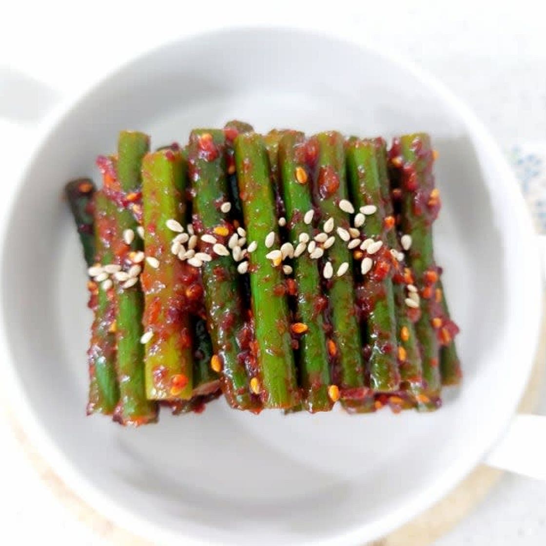 마늘쫑무침  레시피 아삭한 마늘쫑무침 만드는법