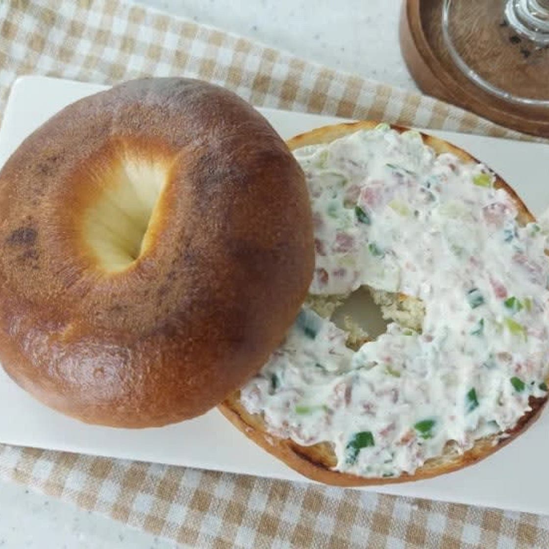 대파크림치즈 만들기 베이글 크림치즈 스프레드 레시피