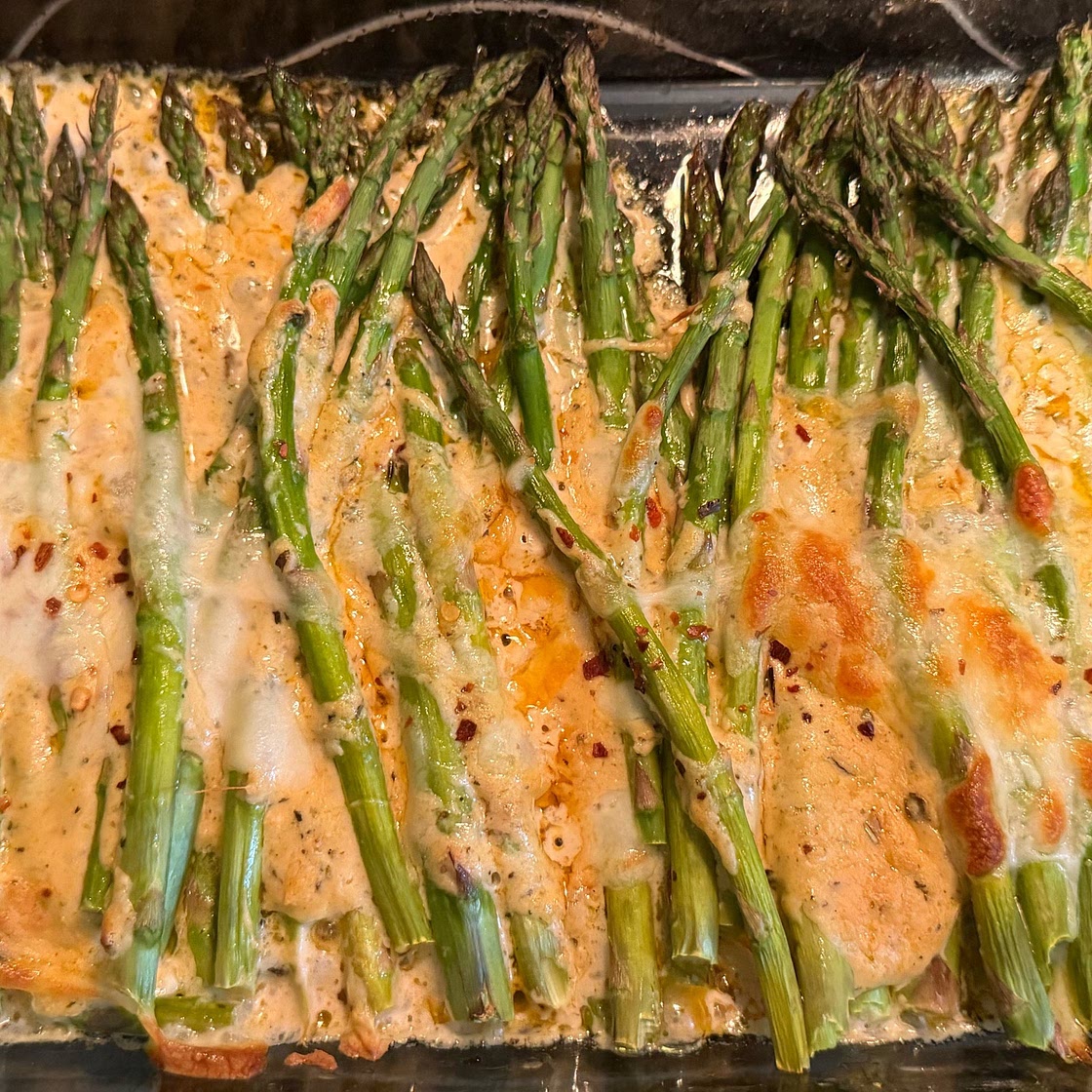 Cheesy Asparagus Casserole Keto Recipe