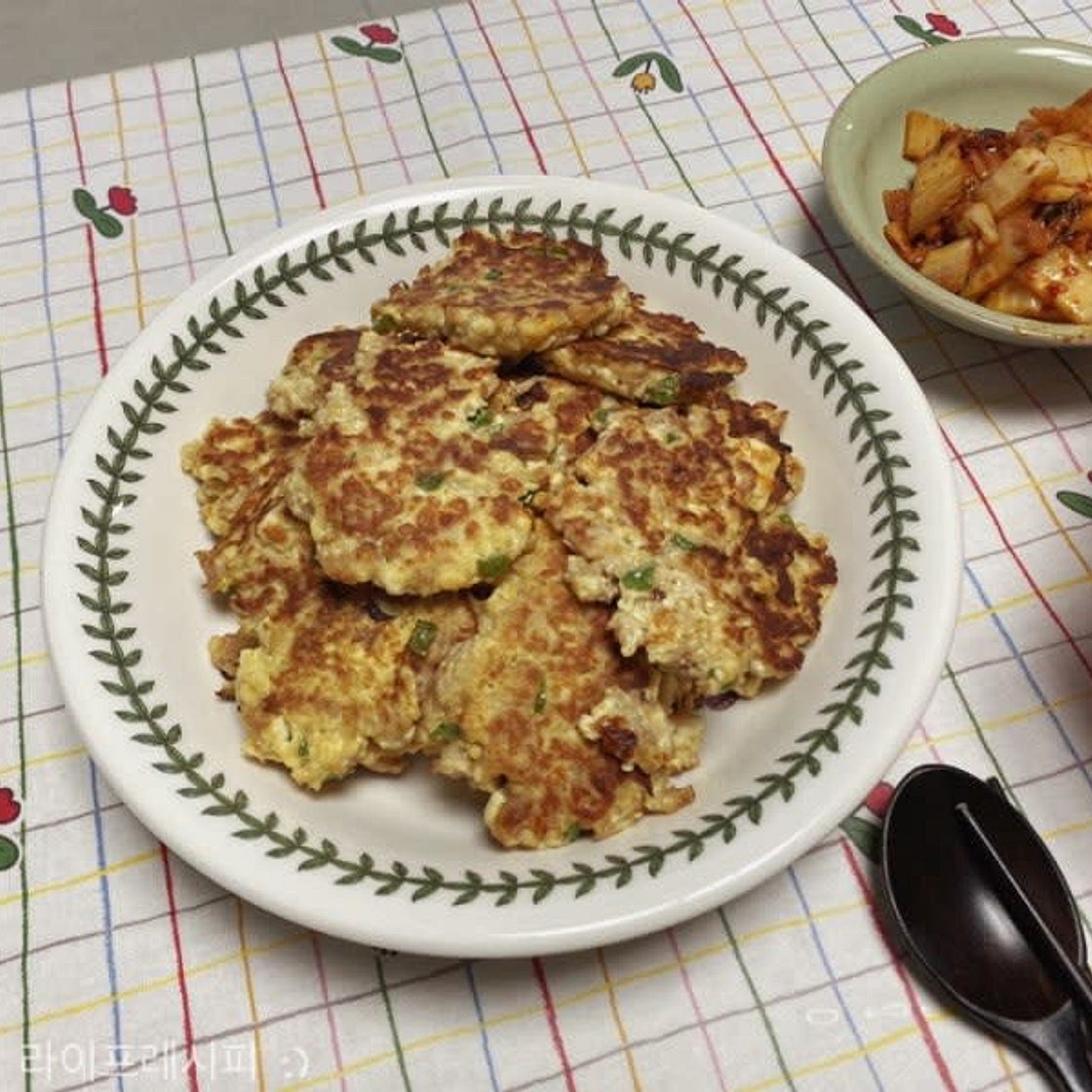 [캔참치 요리] 간단한 술안주로도 좋고 밥반찬으로도 좋은 참치전