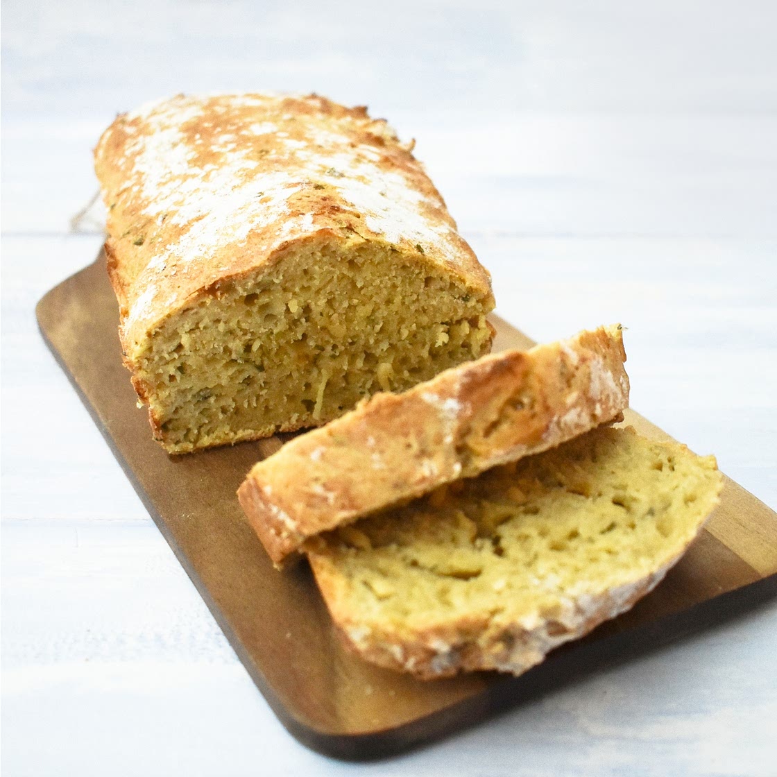 Vegan Cheese & Chive Beer Bread
