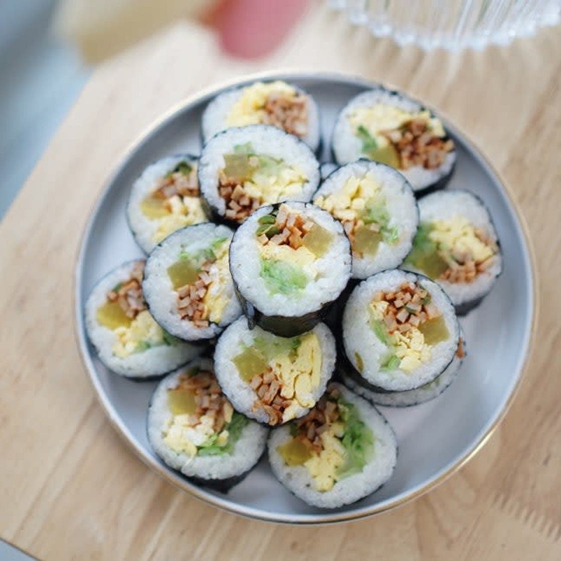 매운어묵 오이 김밥 맛있게 싸는법 조합 굿 ~