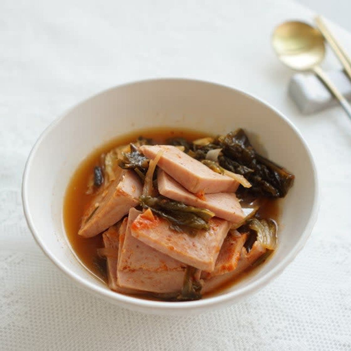 스팸 김치찌개 맛있게 끓이는법 별거 없죠~