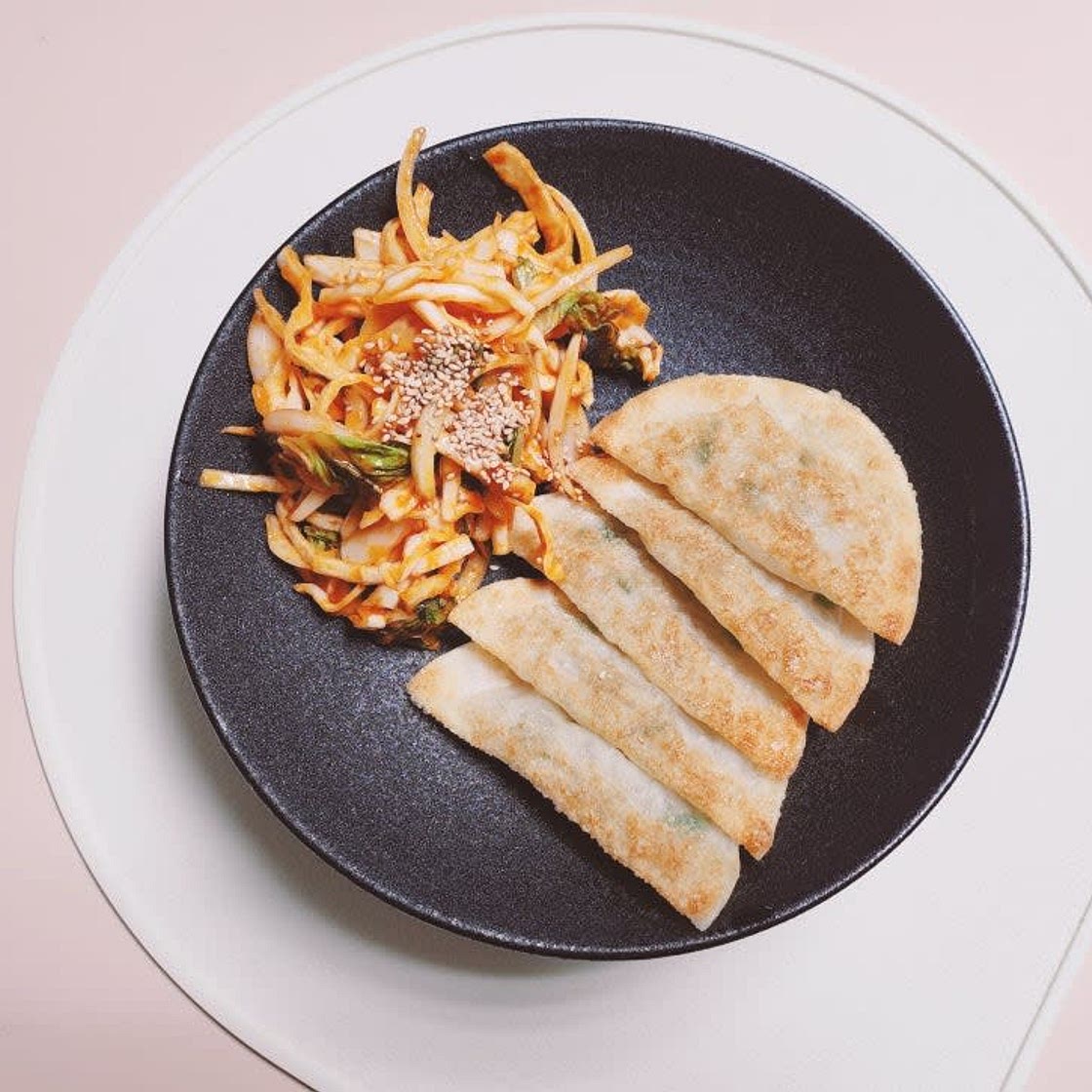 편스토랑 이찬원 납작만두 야채 비빔만두