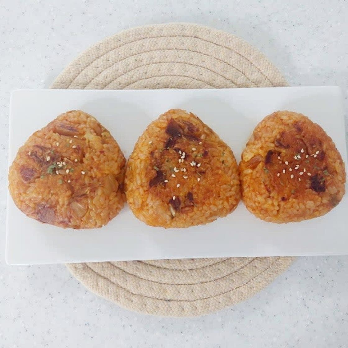김치 치즈 구운 주먹밥 레시피
