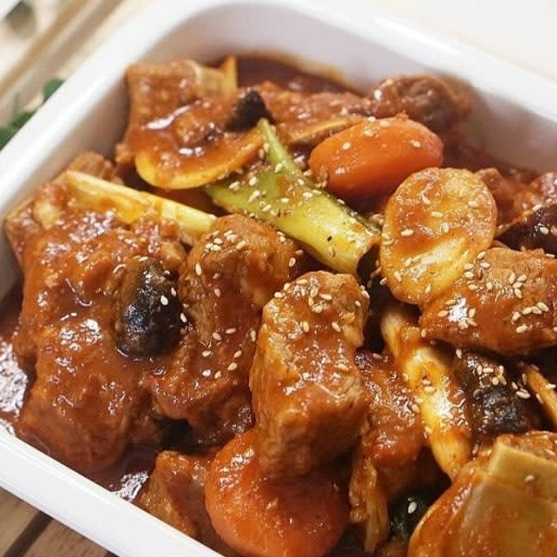 매운 돼지갈비찜 레시피