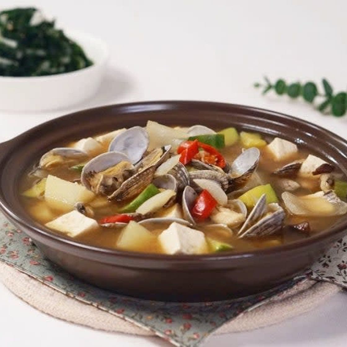 바지락 된장찌개 맛있게 끓이기
