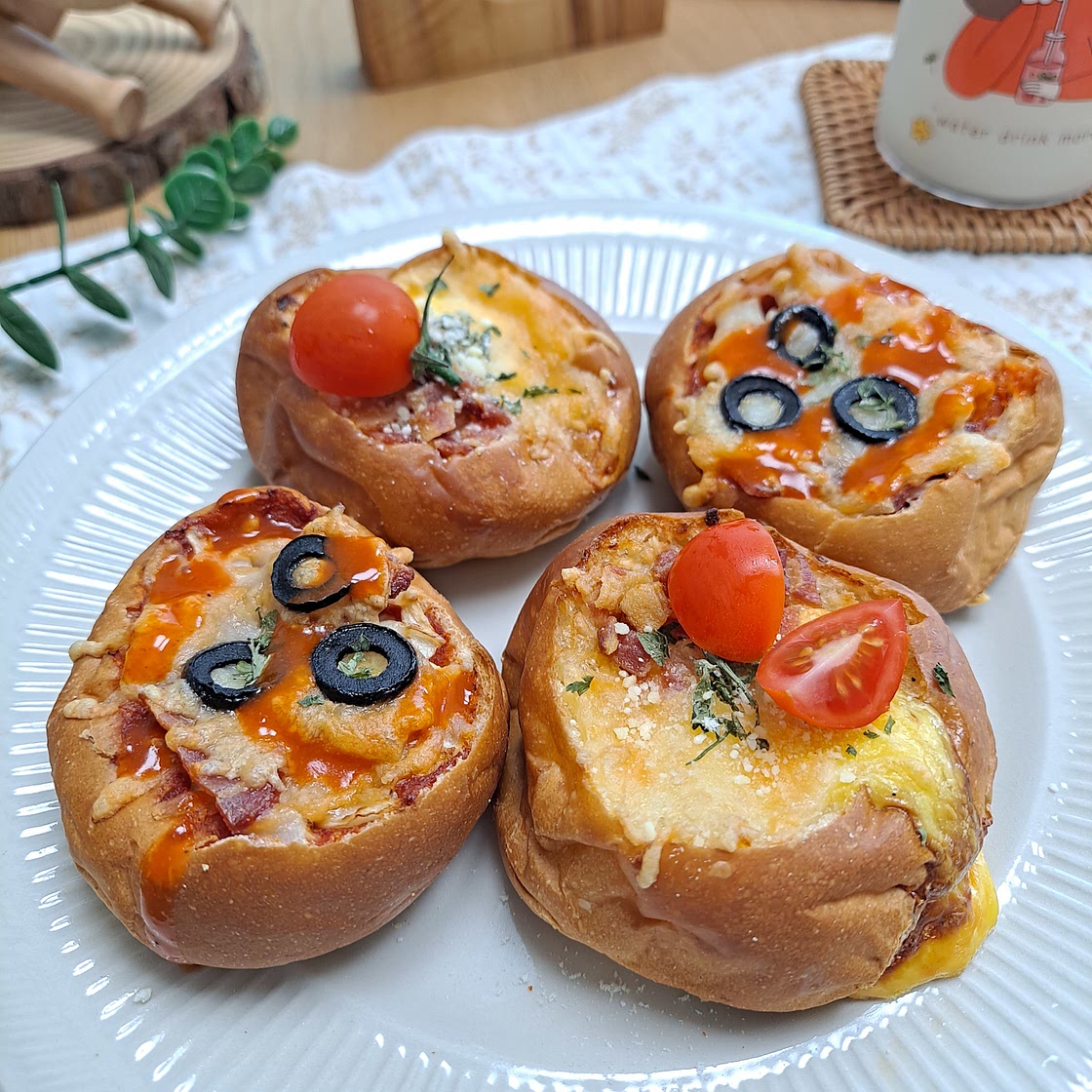 모닝빵으로 두가지 맛!계란빵&피자빵