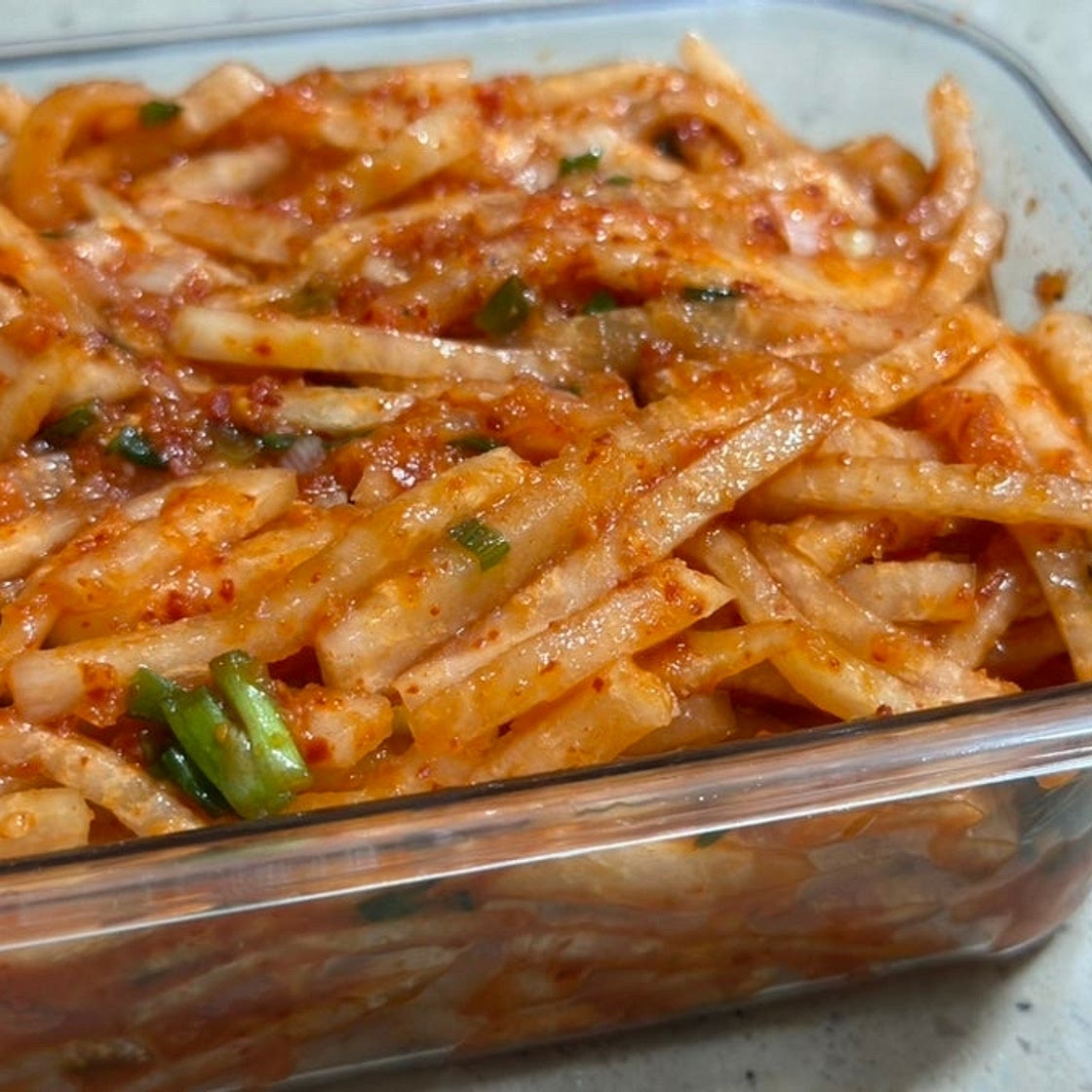 아삭아삭 밥도둑 반찬 무생채 만들기