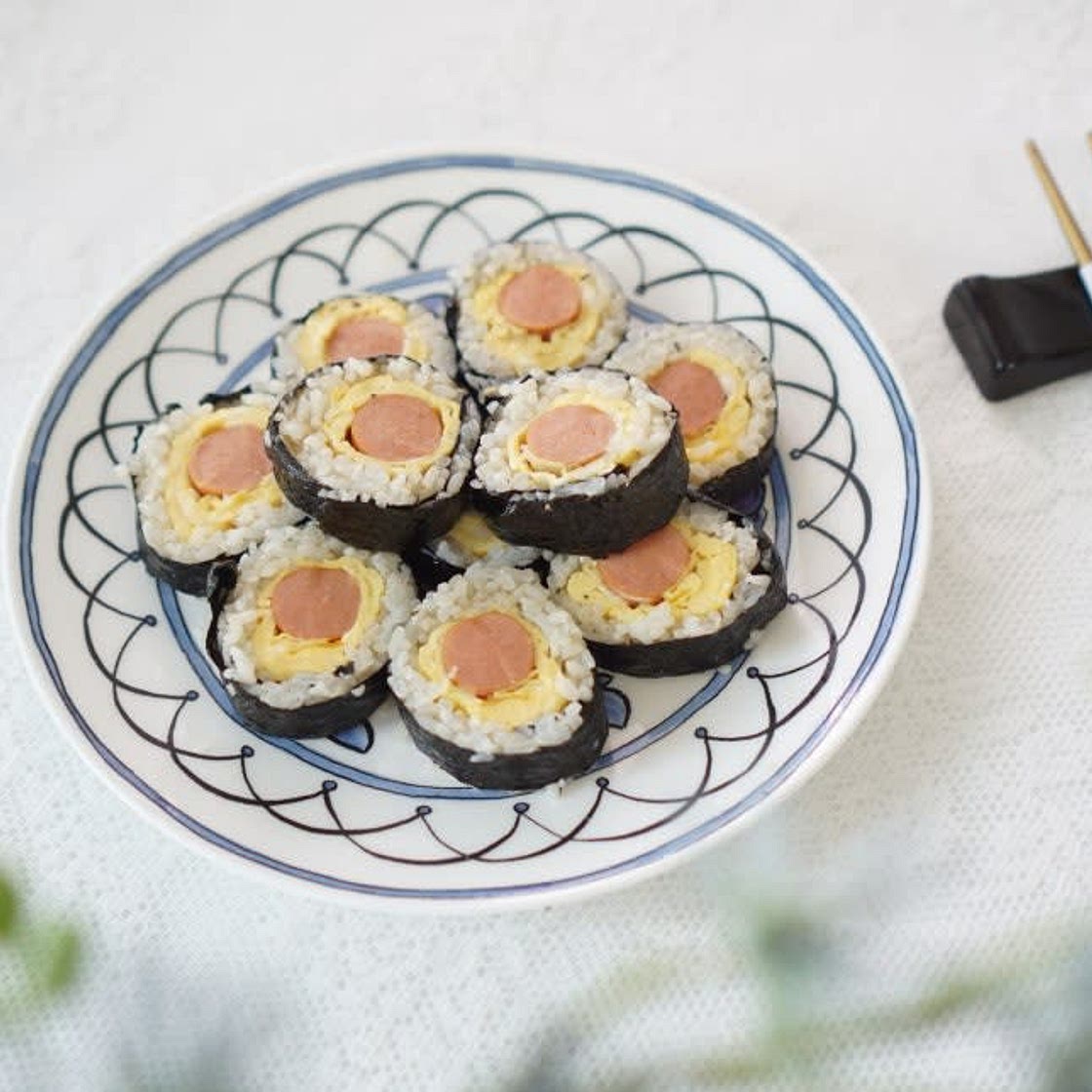 초간단김밥 계란김밥 만들기 햄 넣어서 한입에 쏙~