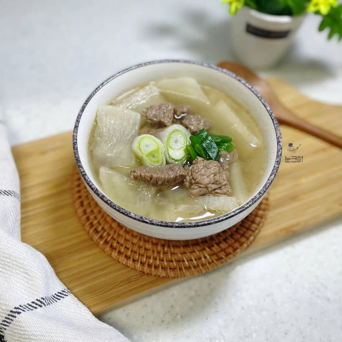 시원하고 맑은 백종원 소고기무국 끓이는 법