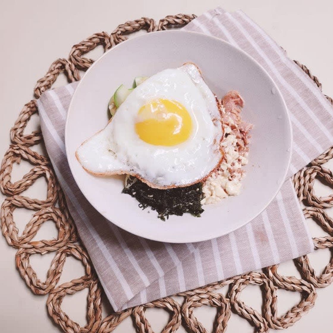다이어트 참치 오이 비빔밥