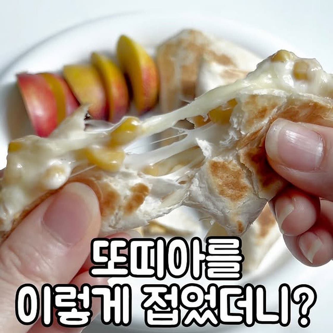 또띠아 삼각피자