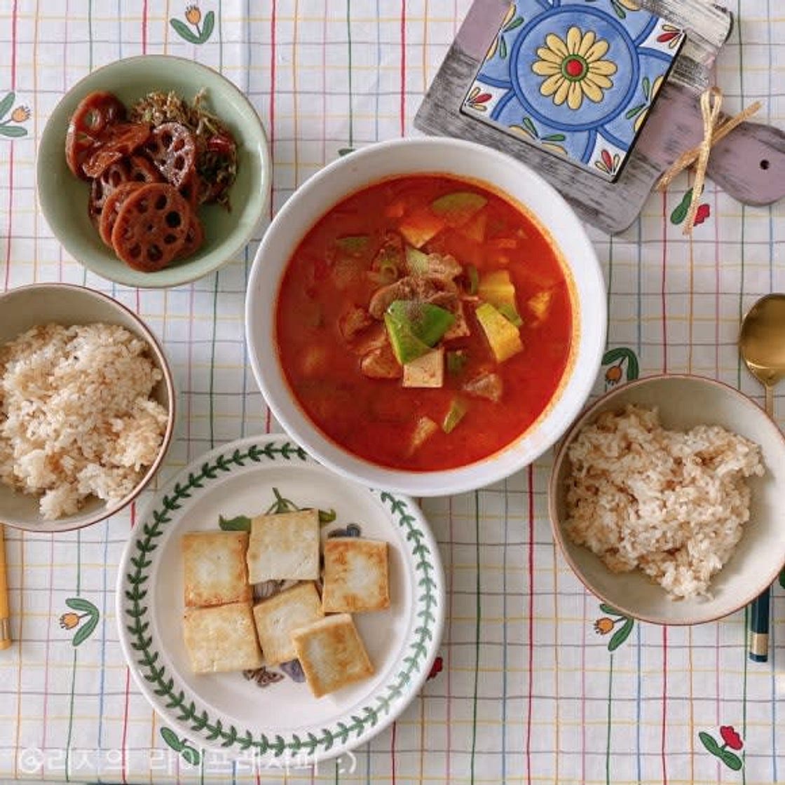 [돼지고기 고추장찌개] 감칠맛이 끝내주는 애호박찌개 백종원 고추장찌개