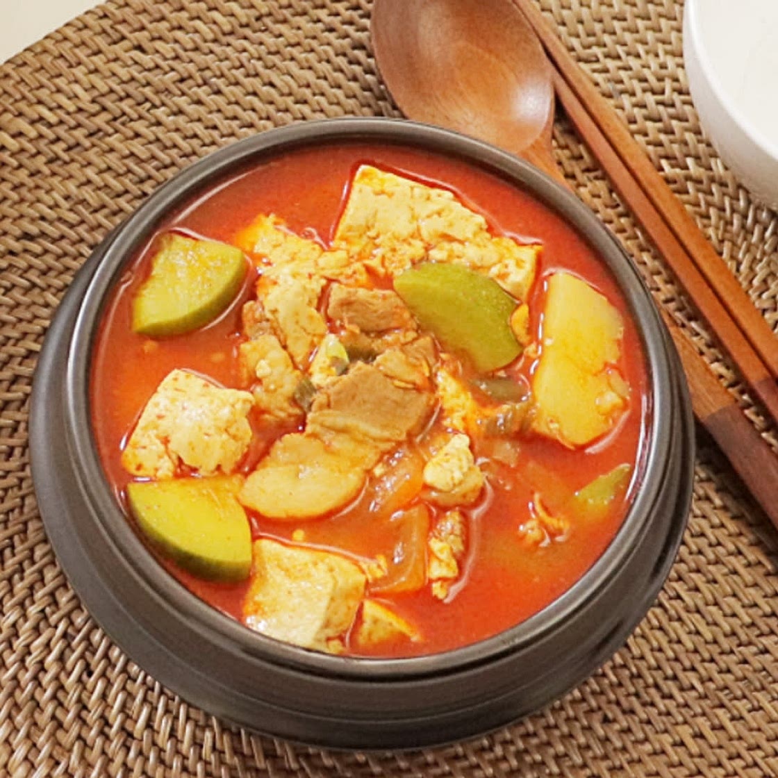 고추장찌개 애호박찌개