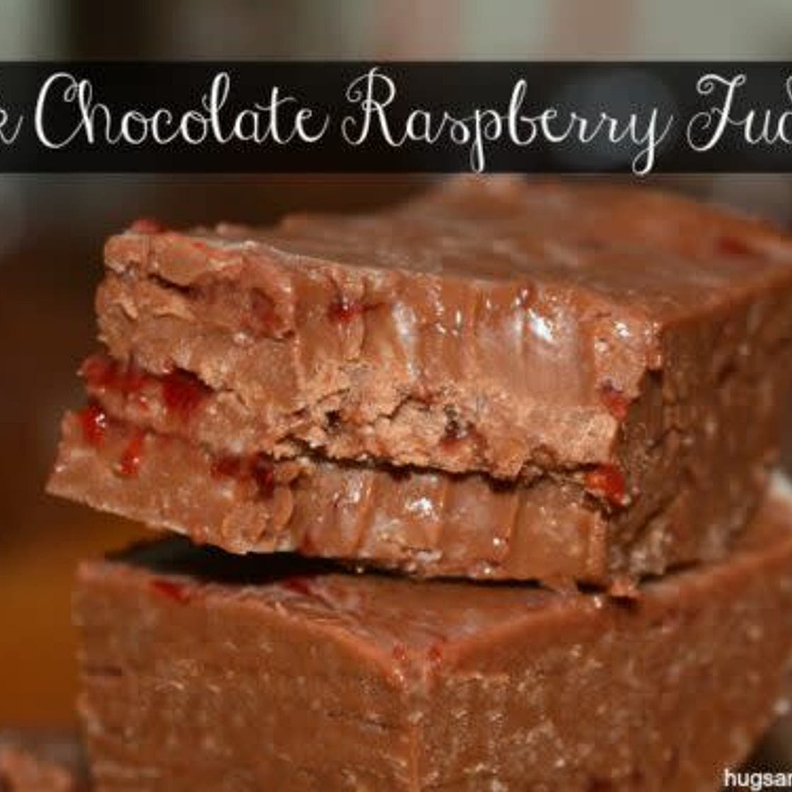 Chocolate raspberry fudge