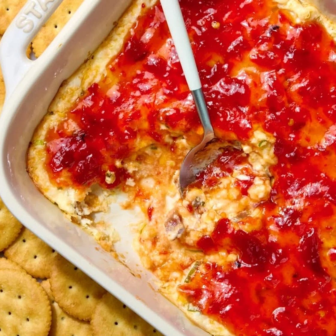 Baked Pepper Jelly Cream Cheese Dip