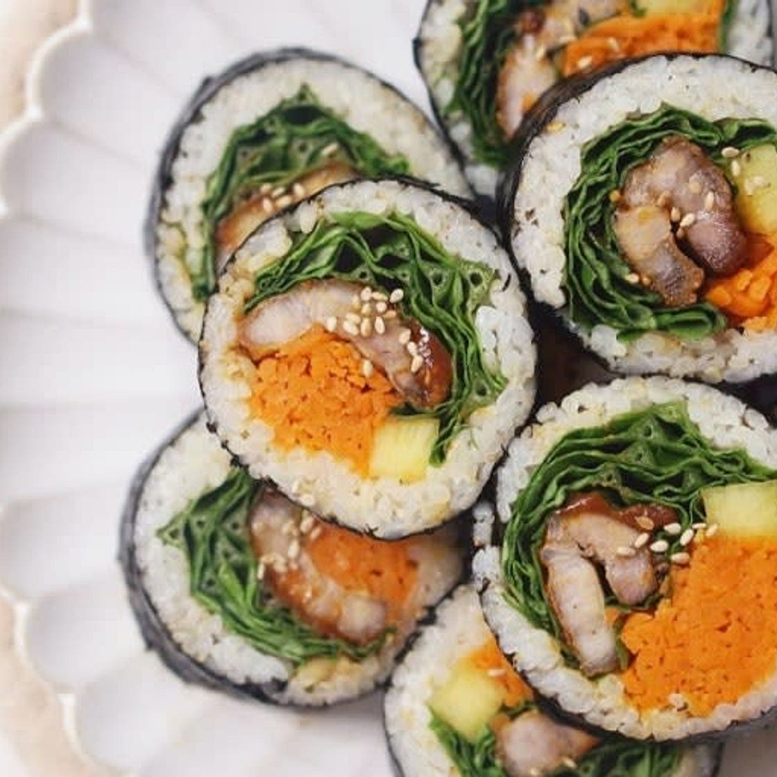 이색김밥 삼겹살김밥 맛있게 싸는 법