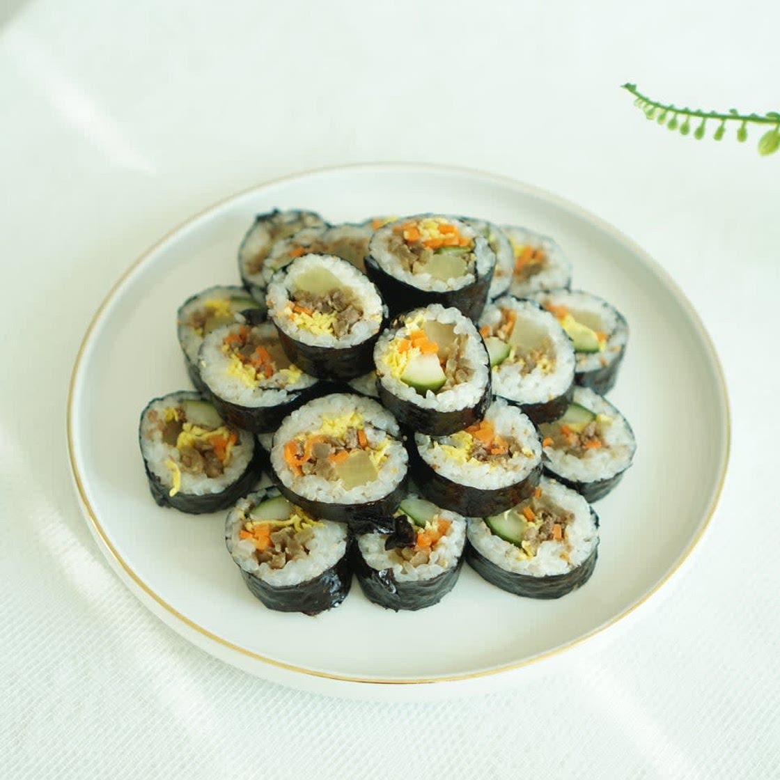 소고기 김밥 만들기 한입에 쏙 ~