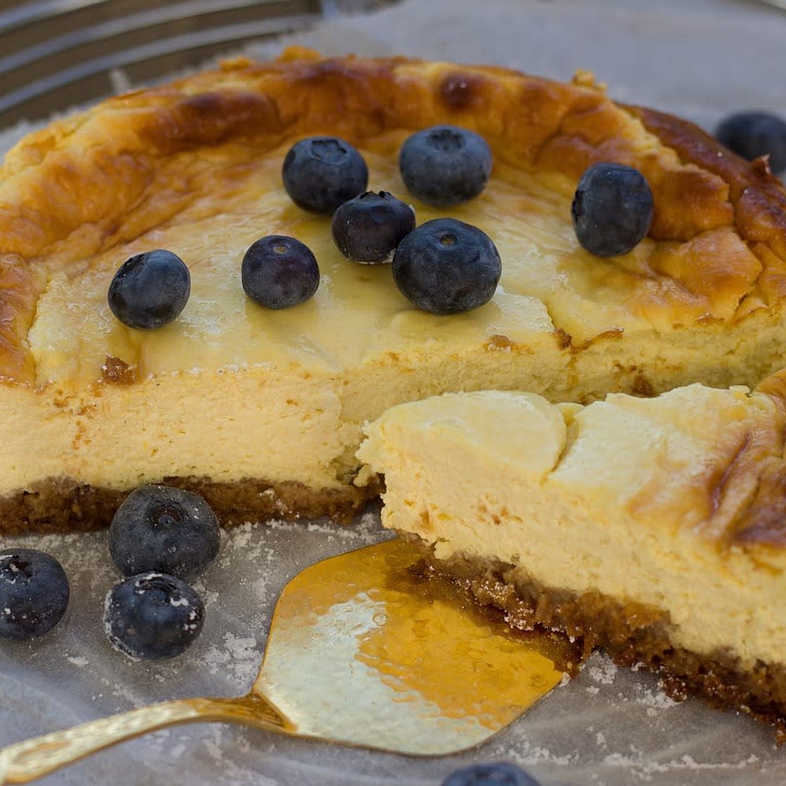 Lemon High Protein No Sugar Cheesecake