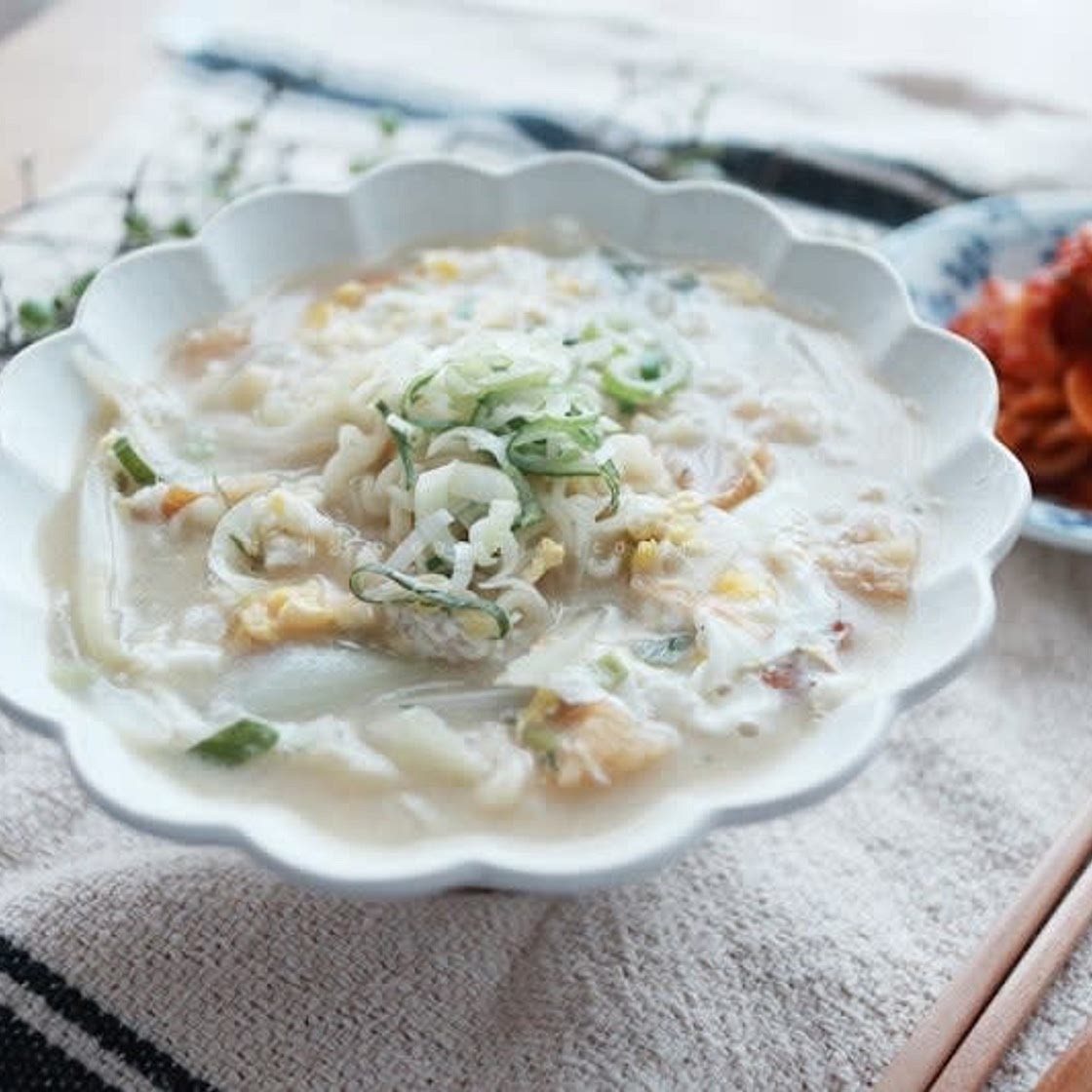강호동 황태라면 만들기