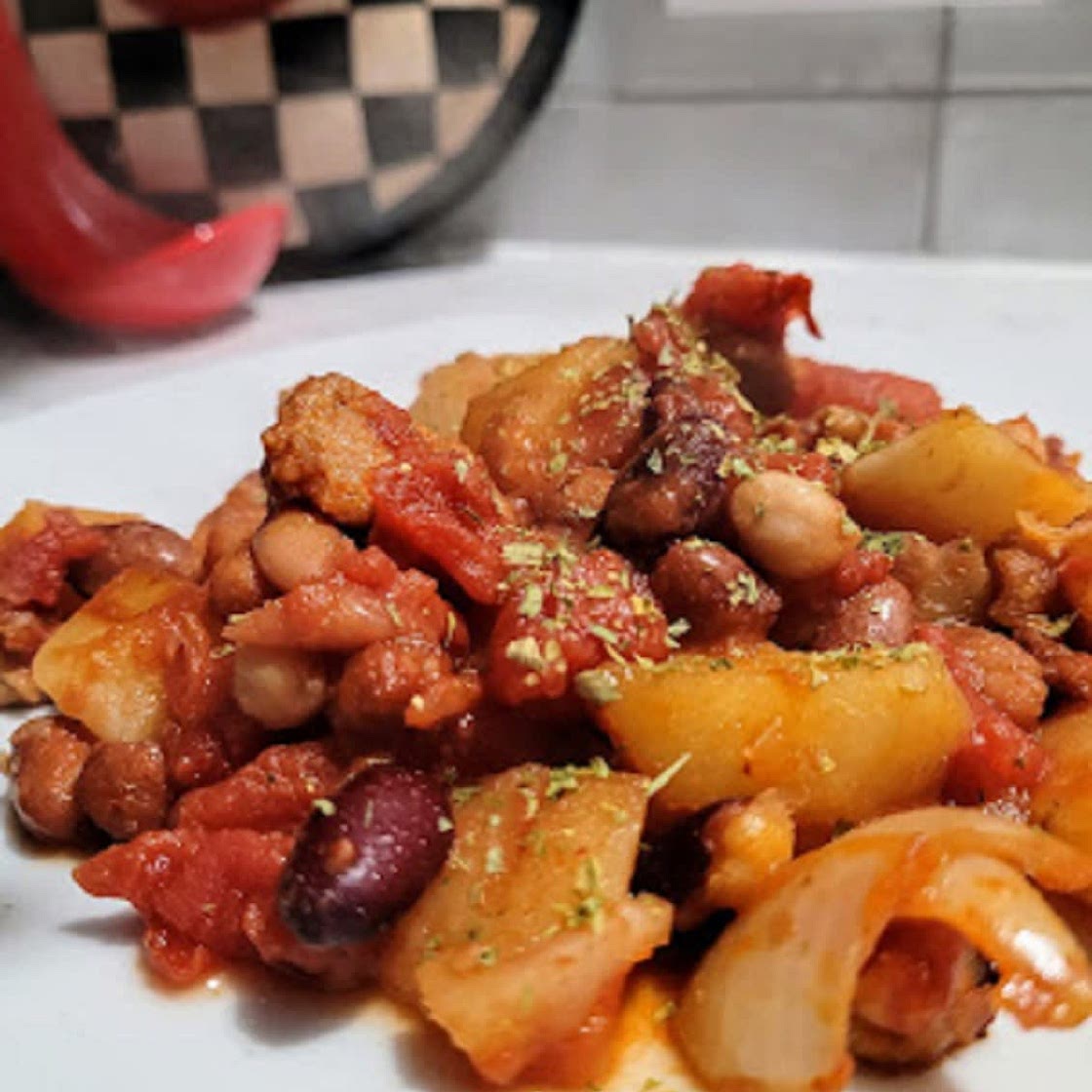 Cowboy Beans and Potatoes